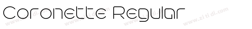 Coronette Regular字体转换 Coronette Regular字体转换
